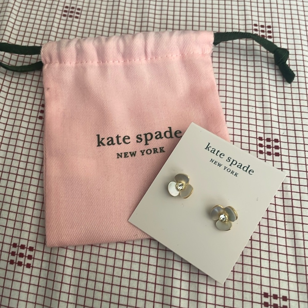 Kate spade disco pansy earrings